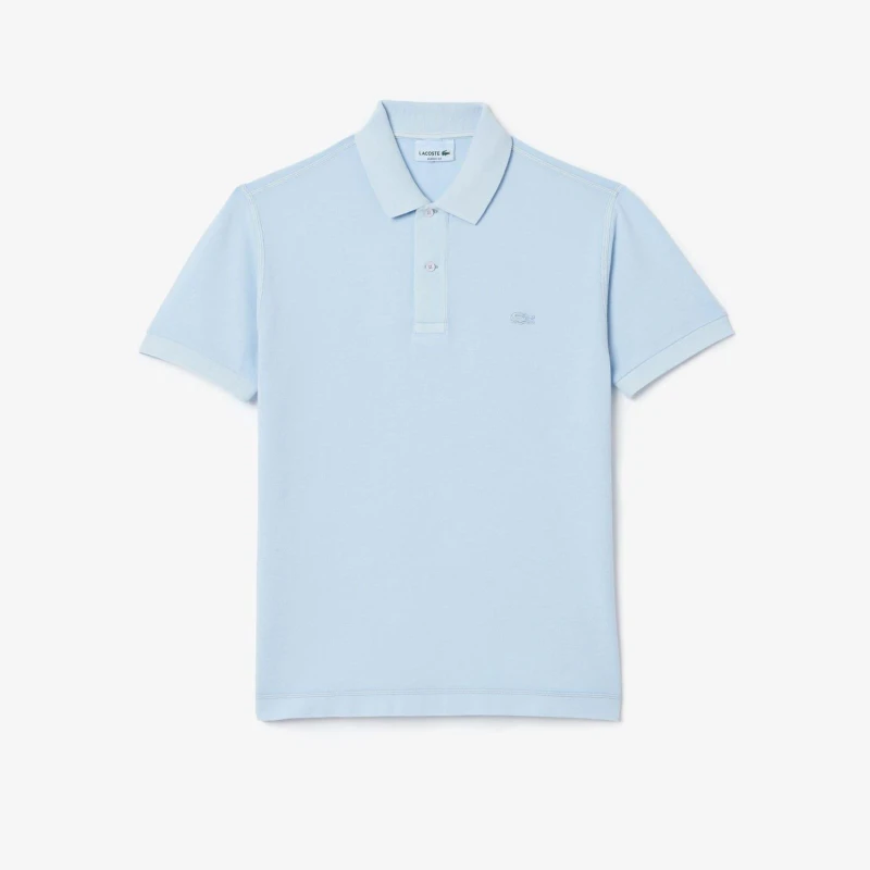 Image of Lacoste Classic-Fit Natural Dye Polo Shirt Blue male 2XS