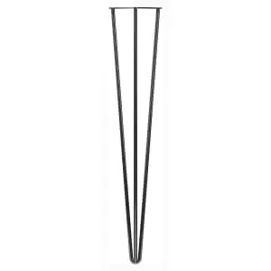 Image of Rothley 710mm 3 Pin Hairpin Leg - Gun Metal - Set of 4