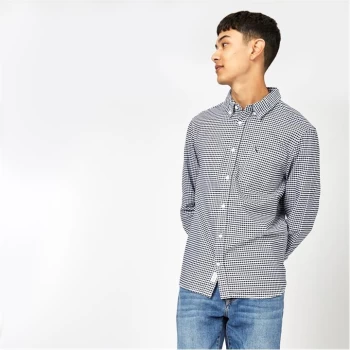 Image of Jack Wills Wadsworth Gingham Oxford Shirt - Navy