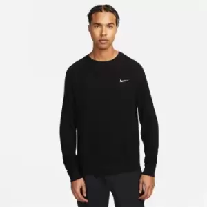 Image of Nike Woods Mens Knit Golf Sweater - Black