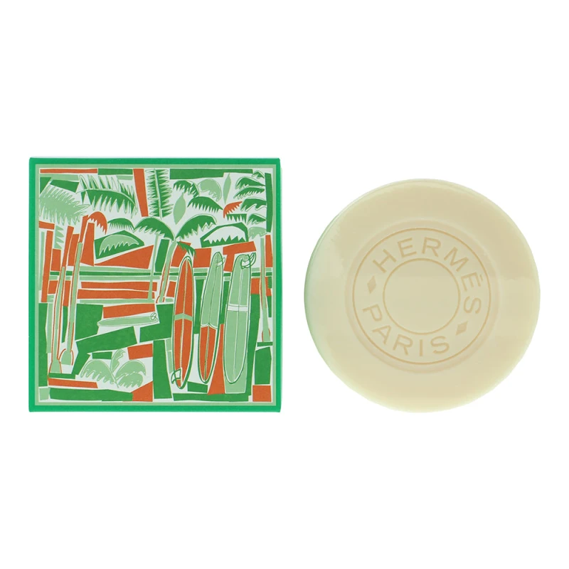 Image of Hermes Eau de Basilic Pourpre Sea Suft Fun Soap Bar 100g