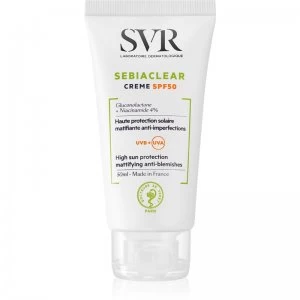 Image of SVR Sebiaclear Protective Mattifying Cream for Oily Skin with Imperfections SPF 50 50ml
