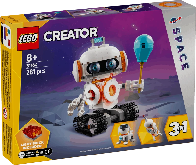 Image of LEGO LEGO Creator 3in1 Space Robot Toy, Kids Building Set 31164