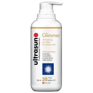 Image of Ultrasun Glimmer Shimmering Sun Lotion SPF20 400ml