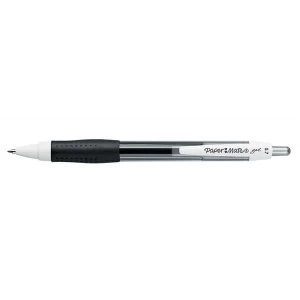 Image of Paper Mate Gel Black Rollerball Pen 0.7mm Tip 0.5mm Line Pack of 12 Pens