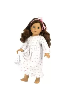 Image of Sophia's - Baby Dolls Clothing, 18" Doll Floral Nightgown, White