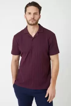 Image of Short Sleeve Self Stripe Polo