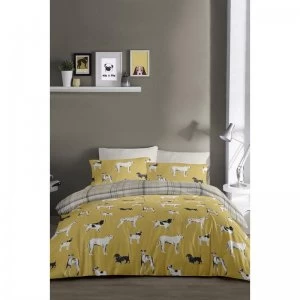 Image of Dogs Reversible Duvet Set