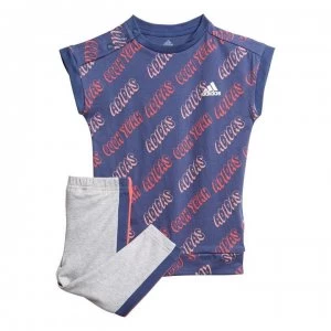 Image of adidas Girls Favourites Set Youth Baby Jogger - Glory Pink