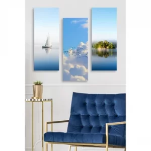 Image of MDF0066 Multicolor Decorative MDF Painting (3 Pieces)