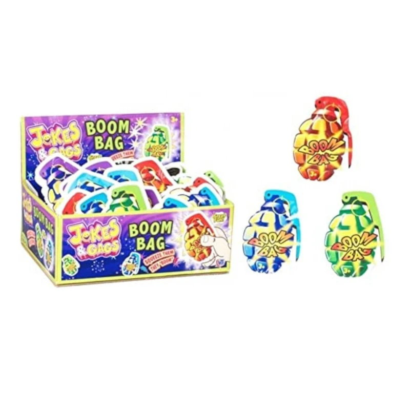 Image of HTI Jokes And Gags Boom Bags Full Box Of 100 Multi