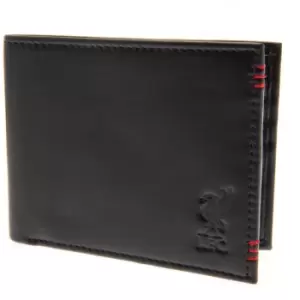 Image of Liverpool FC Unisex Adults Leather Stitched Wallet (One Size) (Black)