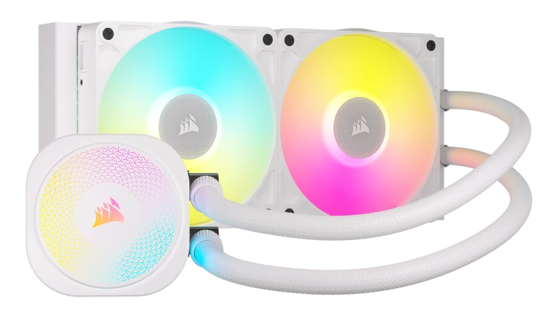 Image of CORSAIR iCUE LINK TITAN 240 RX 240mm RGB Liquid CPU Cooler White - CW-9061020-WW