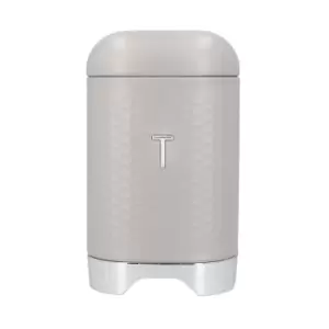 Image of Textured Geo Metal Tea Caddy