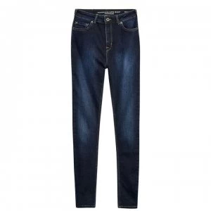 Image of Jack Wills Fernham Highwaisted Super Skinny Jeans - Dark Indigo