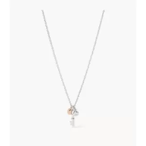 Image of Fossil Womens Elliott Vintage Key Sterling Pendant Necklace - Silver