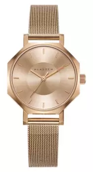 Image of Klasse14 OK17RG002S Okto Gold Milanese Mesh Bracelet 28MM Watch