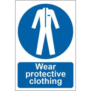 Image of Wear protective clothing Sign