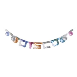 Image of Disco Ball Banner Party Decoration