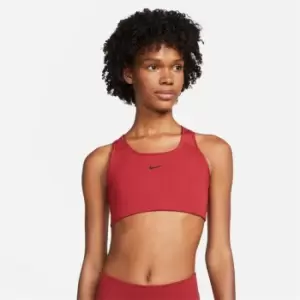 Image of Nike Swoosh Womens Medium-Support 1 Piece Pad Sports Bra - Purple