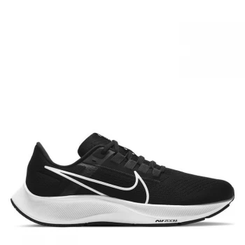 Image of Nike Air Zoom Pegasus 38 Mens Running Shoe - Black/White