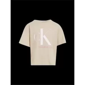 Image of Calvin Klein Jeans Clr Reveal Monogram T-Shirt - Beige