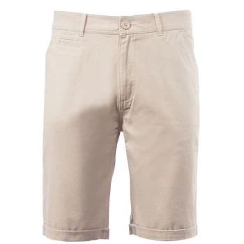 Image of Kangol Cotton Chino Shorts Mens - Beige