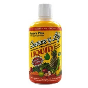Image of Natures Plus Source of Life Liquid Tropical fruit 8oz.