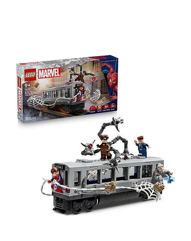 Image of LEGO ǀ Marvel Spider-Man vs. Doc Ock Subway Train Scene Building Toy 76321 1025761