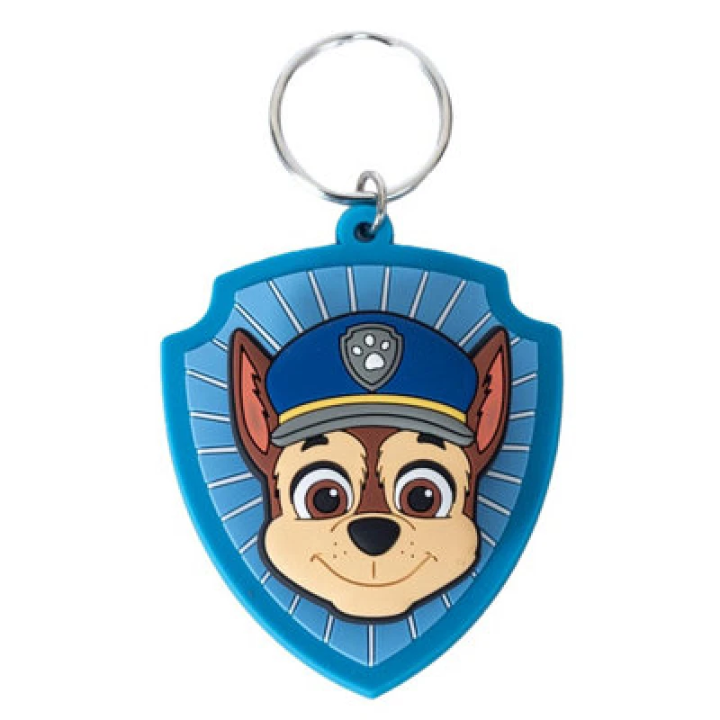 Image of Paw Patrol Pvc Chase Spinner Keyring Multicoloured (One Size)