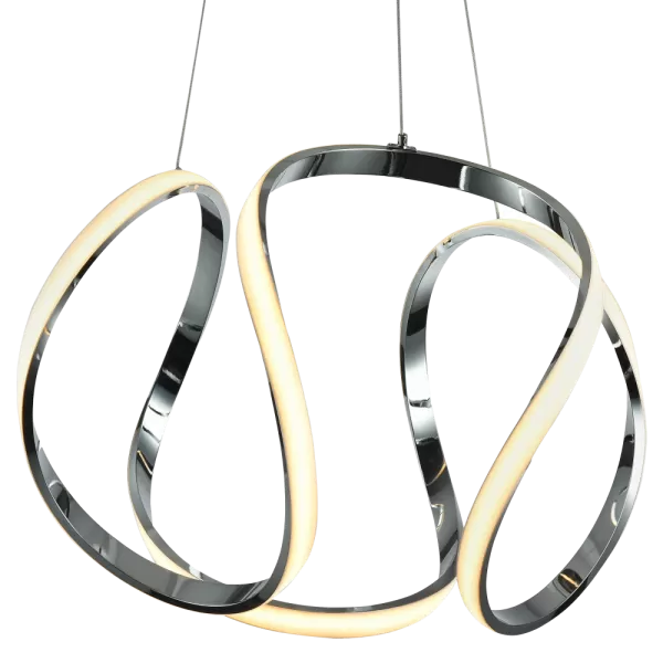 Image of Tokyo Integrated LED Pendant Ceiling Light Silver, 3000K