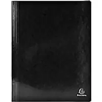 Image of Exacompta Iderama Flat Bar Folder A4 Black Glossy coated card 355 g/m² 200 Sheets Pack of 25