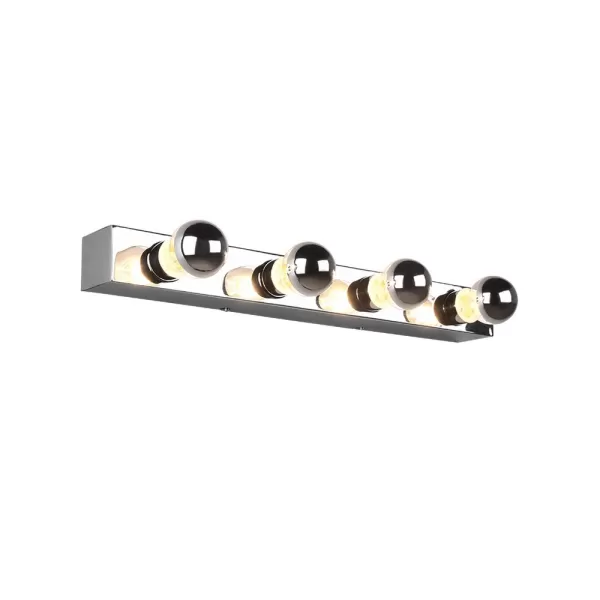 Image of Theatro Modern 4 Light Wall Lamp Chrome IP44