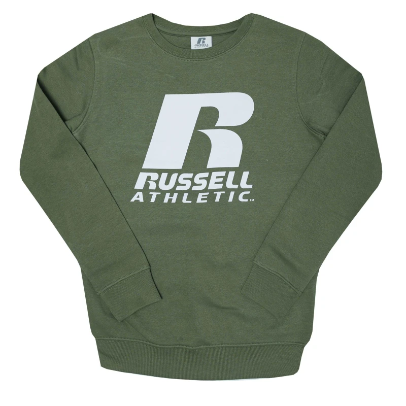 Image of Russell Athletic Logo Crew Sweat - Green Green 13 - 14 Years
