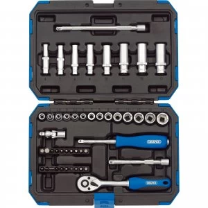 Image of Draper 47 Piece 1/4" Drive Hex Socket Set Metric 1/4"