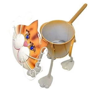 Image of Handmade Metal Tom Cat Planter