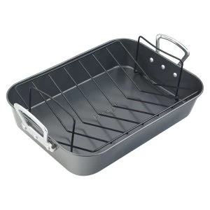 Image of Prestige Non-Stick Steel Roasting Tin with Rack