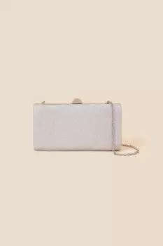 Image of Metallic Hardcase Clutch Bag