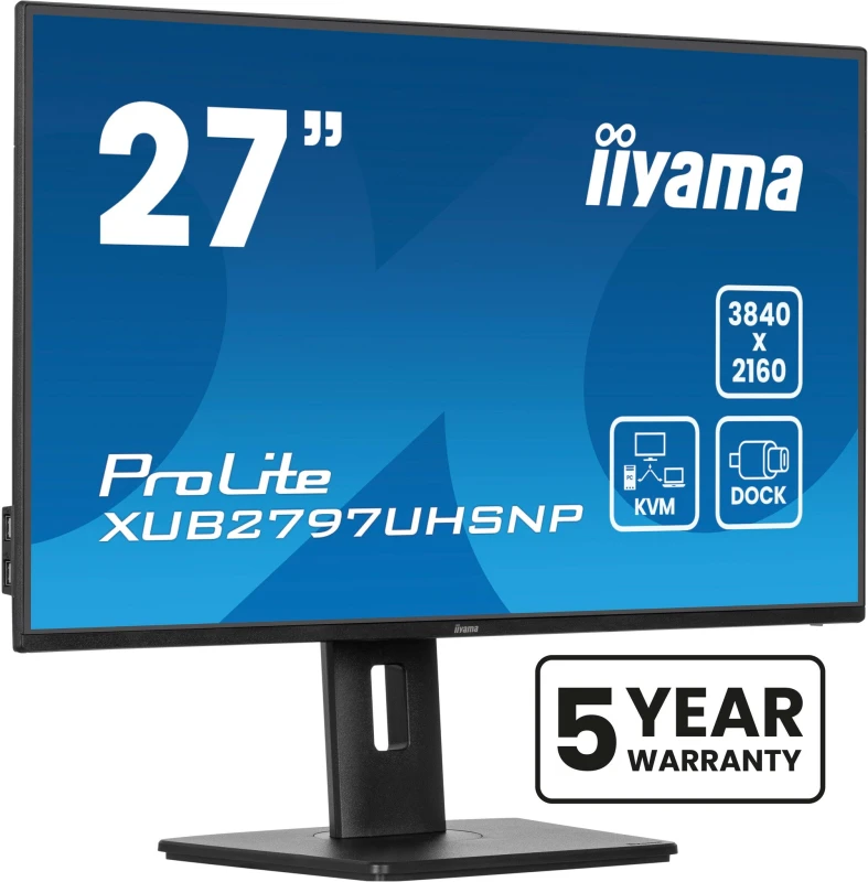 Image of iiyama iiyama ProLite XUB2797UHSNP-B1 computer monitor 68.6cm (27") 3840 x 2160 pixels 4K Ultra HD LED Black XUB2797UHSNP-B1
