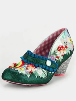 Image of Irregular Choice Pipsqueak Garden Mary Jane Shoe - Green