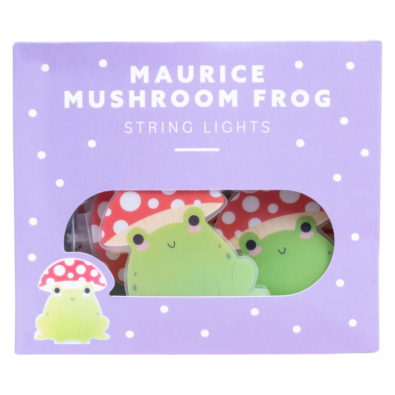 Image of Fizz Creaionts Fizz Creations Maurice Mushroom Frog String Light - Green