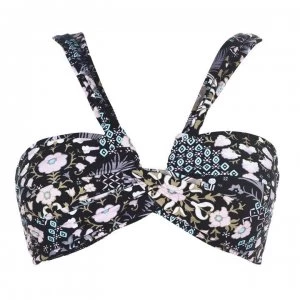 Image of Seafolly Spirit Bandeau Bikini Top - Black