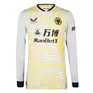 Image of Castore Wanderers 2021-2022 Goalkeeper Home Shirt Adults - Silver