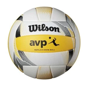 Image of Wilson AVP II Replica Volleyball Yellow/White