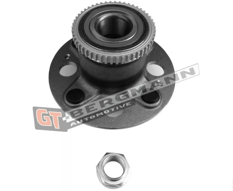 Image of GT-BERGMANN GT24-086 Wheel bearing kit with lock nut, with ABS sensor ring Wheel Bearing Kit (654)