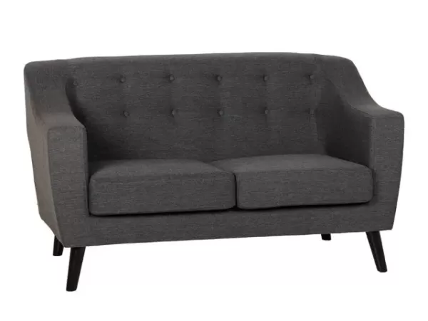 Image of Seconique Ashley Grey Fabric 2 Seater Sofa