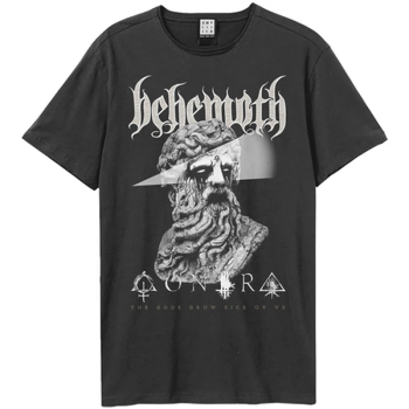 Image of Amplified Amplified Men The Gods Grow Sick Of Us Behemoth T-Shirt in Charcoal Size: X-Small Charcoal XS Male 5063703943727
