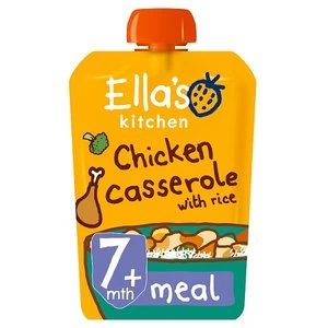 Image of Ellas Kitchen Organic Chicken & Rice Casserole 7m+ 130g