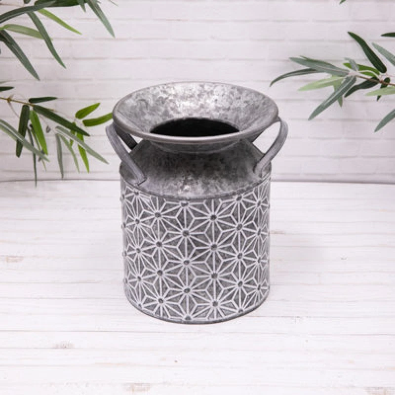 Image of Annibells Large Vintage Metal Daisy Churn Planters (16439) - Medium