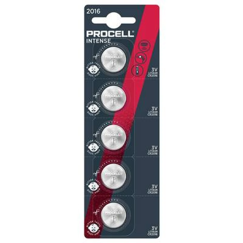 Image of PROCELL PROCELL Button cell CR2 016 3 V 5 pc(s) Lithium Procell Intense KDDL2016PC6